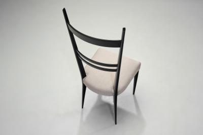  Ligne Roset Co Set of Four Model 689 High Back Beech Chairs for Ligne Roset France 1960s