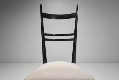  Ligne Roset Co Set of Four Model 689 High Back Beech Chairs for Ligne Roset France 1960s