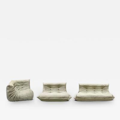 Ligne Roset Michel Ducaroy Five Piece Leather Togo Sectional