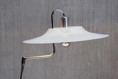 Lindau Lindekrantz Lindau Lindekrantz Large Table Desk Lamp in Metal Zero Sweden 1970s