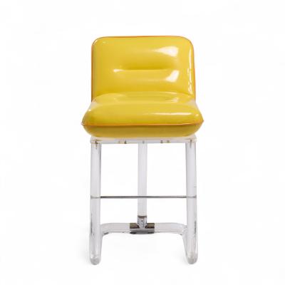 Lion in Frost Lion in Frost Mid Century Lucite Swivel Bar Stools Set of 3