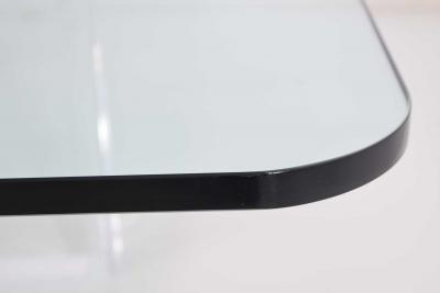  Lion in Frost Lion in Frost Signed Thick Lucite Cocktail Table
