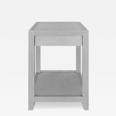  Lobel Originals Lobel Originals Bedside Side Table in Lacquered Linen 2025 Signed 