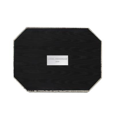  Lobel Originals Lobel Originals Pair of Octagonal Trays in Black and White Python 2024 Signed 