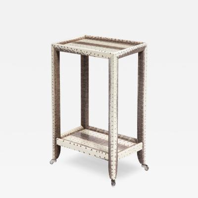  Lobel Originals Lobel Originals Telephone Table in Snake Skin 2022 Signed 