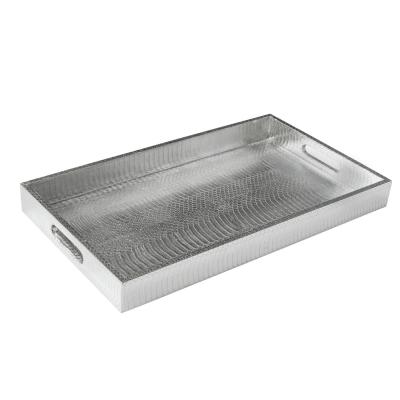  Lobel Originals Lobel Originals Tray in Silver Python New