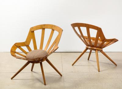  Lodovico Meneghetti Giotto Stoppino Vittorio Gregotti Rare Pair of Chairs by Vittorio Gregotti Lodovico Meneghetti Giotto Stoppino
