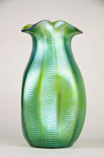  Loetz 19th Century Art Nouveau Glass Vase by Loetz Crete Phaenomen CZ circa 1898