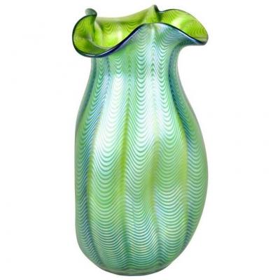  Loetz 19th Century Art Nouveau Glass Vase by Loetz Crete Phaenomen CZ circa 1898
