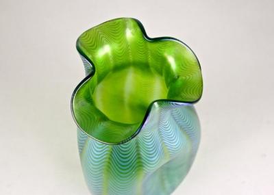  Loetz 19th Century Art Nouveau Glass Vase by Loetz Crete Phaenomen CZ circa 1898