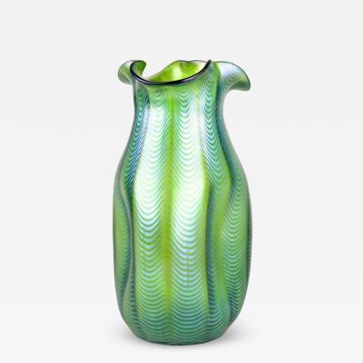 Loetz 19th Century Art Nouveau Glass Vase by Loetz Crete Phaenomen CZ circa 1898