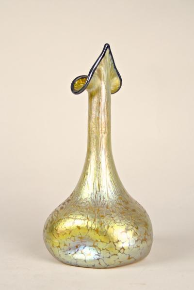  Loetz 19th Century Art Nouveau Loetz Glass Vase Decor Candia Papillon CZ ca 1898