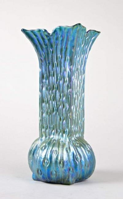  Loetz 20th Century Art Nouveau Glass Vase by W Kralik Iridescent Bohemia ca 1902