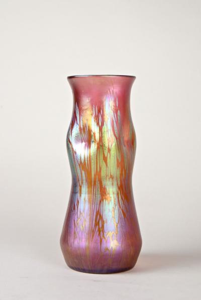  Loetz Art Nouveau Glass Vase by Loetz Witwe Decor Medici Pink Iridescent CZ 1902