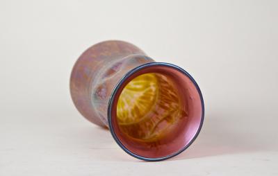  Loetz Art Nouveau Glass Vase by Loetz Witwe Decor Medici Pink Iridescent CZ 1902