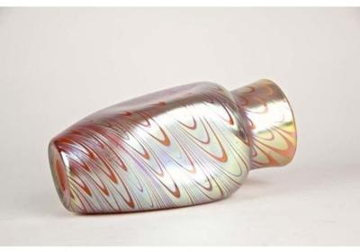  Loetz Art Nouveau Glass Vase by Loetz Witwe Phenomen Rosa Iridescent ca 1902
