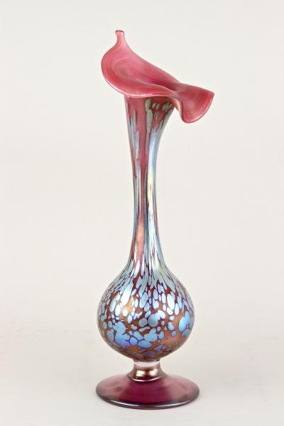  Loetz Art Nouveau Loetz Papillon Vase Jack In The Pulpit Iridescent CZ ca 1915