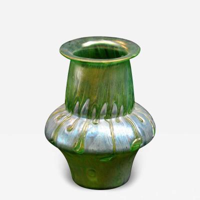  Loetz Austrian or Loetz Iridescent and Applied Glass Vase
