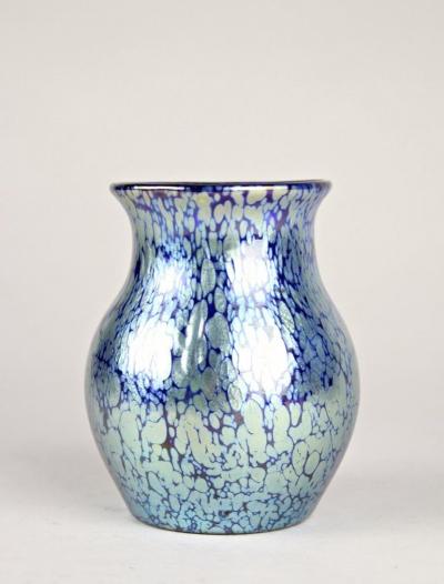  Loetz Loetz Witwe Art Nouveau Glass Vase Decor Cobalt Papillon Bohemia circa 1903