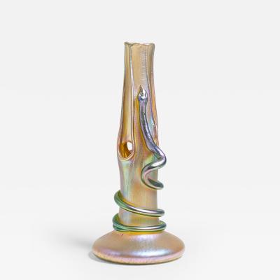  Loetz Vase with Applied Snake