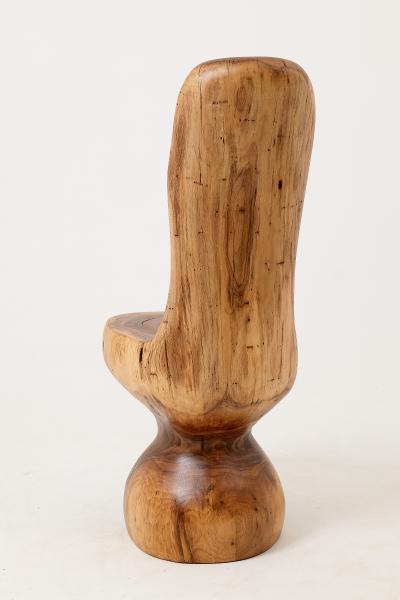  Logniture Chair Carved From Single Piece of Walnut Wood Log Furniture Logniture