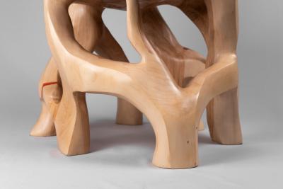  Logniture Chair Functional sculpture Carved From Single Piece of Wood
