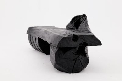  Logniture Charred Solid Wood Bench by Logniture Organic Modern Sculptural Seat