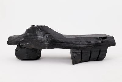  Logniture Charred Solid Wood Bench by Logniture Organic Modern Sculptural Seat