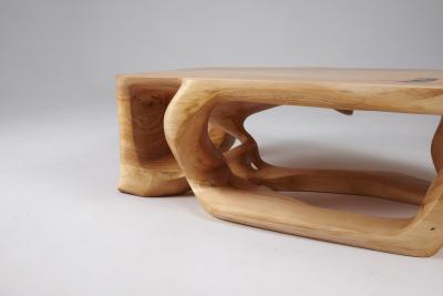  Logniture Domus Solid Wood Sculptural Coffee Table Contemporary Design Logniture