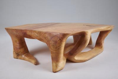  Logniture Domus Solid Wood Sculptural Coffee Table Contemporary Design Logniture