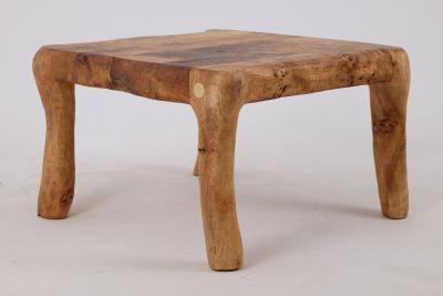  Logniture Jownik Square Burl Table Rustic Balance in Solid Wood