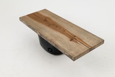  Logniture Jownik Stone Base Coffee Table Floating Form on Blackened Balance