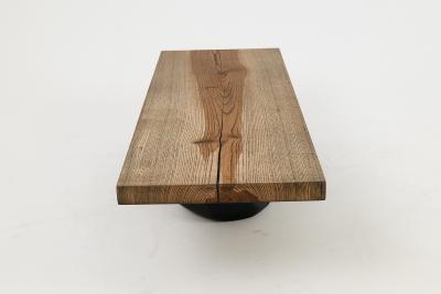  Logniture Jownik Stone Base Coffee Table Floating Form on Blackened Balance