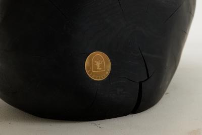  Logniture Jownik Stone Base Coffee Table Floating Form on Blackened Balance