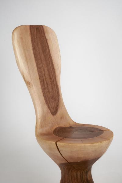  Logniture Leszy Hand Carved Walnut Chair
