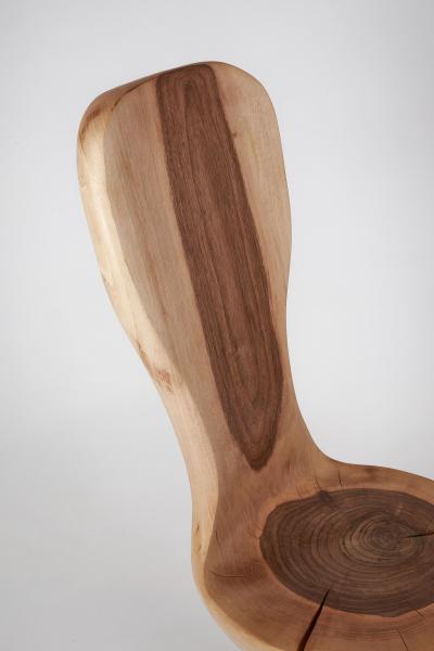 Logniture Leszy Hand Carved Walnut Chair