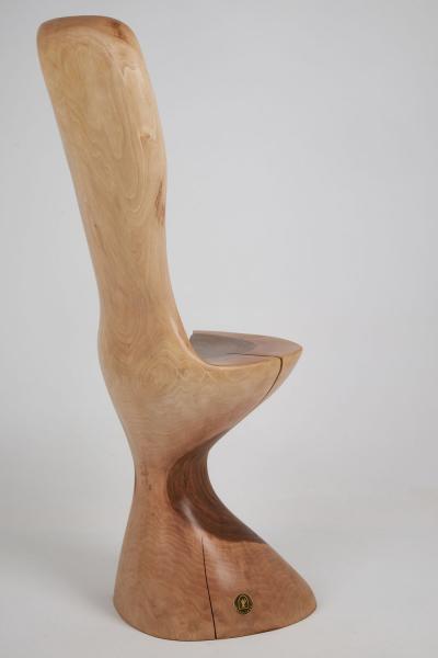  Logniture Leszy Hand Carved Walnut Chair