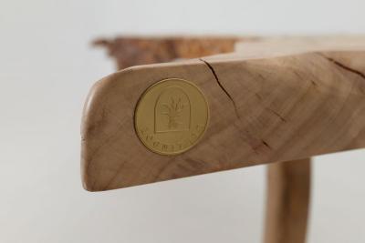  Logniture Live Edge Burl Wood Console Table Organic Modern Handmade