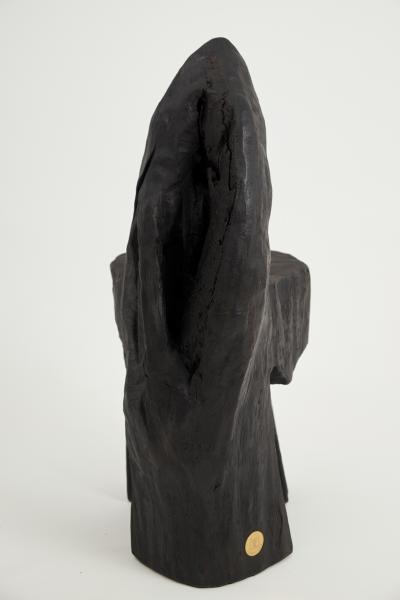  Logniture Logniture Brutalist Sculptural Chair Solid Burnt Oak Wood Unique 1 1 Jownik