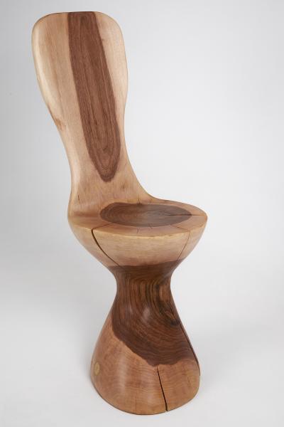  Logniture Logniture Carved Chair From Single Piece of Walnut Wood Log Furniture Unique
