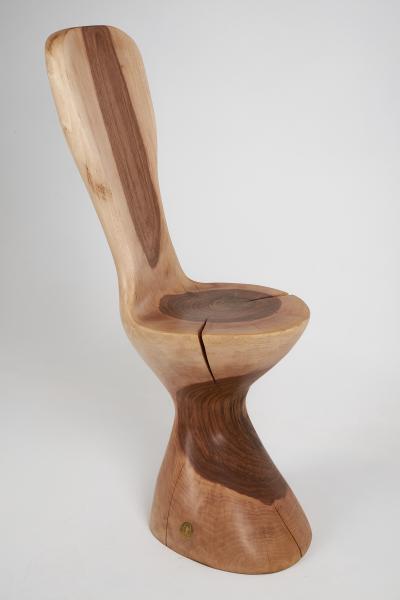  Logniture Logniture Carved Chair From Single Piece of Walnut Wood Log Furniture Unique