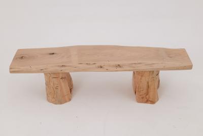  Logniture Logniture Live Edge Walnut Bench Wabi Sabi Brutalist Log Furniture