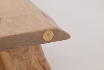  Logniture Logniture Live Edge Walnut Bench Wabi Sabi Brutalist Log Furniture