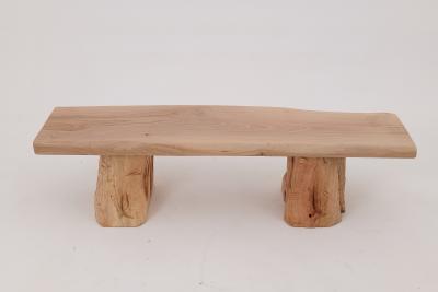  Logniture Logniture Live Edge Walnut Bench Wabi Sabi Brutalist Log Furniture