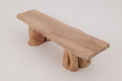  Logniture Logniture Live Edge Walnut Bench Wabi Sabi Brutalist Log Furniture