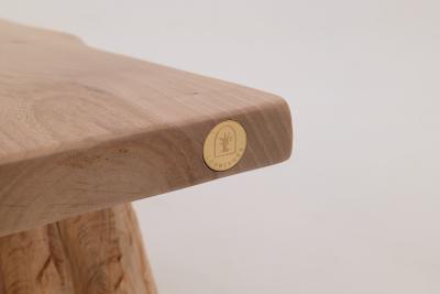  Logniture Logniture Live Edge Walnut Bench Wabi Sabi Brutalist Log Furniture