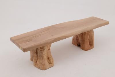  Logniture Logniture Live Edge Walnut Bench Wabi Sabi Brutalist Log Furniture