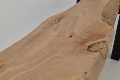  Logniture Logniture Live Edge Walnut Oak Bench Wabi Sabi Brutalist