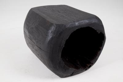  Logniture Logniture Log Furniture Rustic Side Table Stool Burnt Black Oak Wood