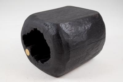  Logniture Logniture Log Furniture Rustic Side Table Stool Burnt Black Oak Wood